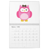 Calendrier de hiboux (Feb 2026)