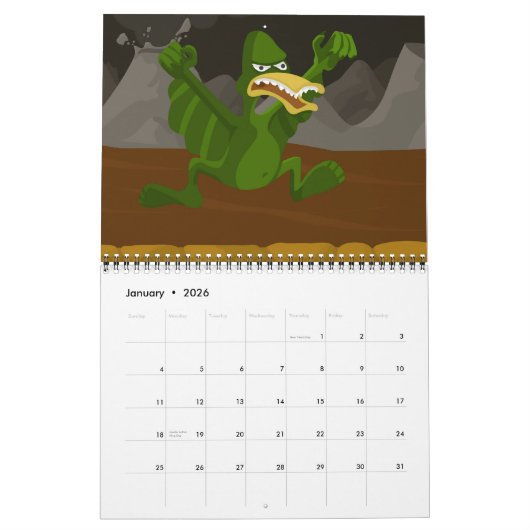 calendrier de JakeWozniak.com 2012 (Jan 2026)