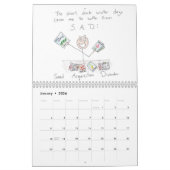 Calendrier de jardinage de bande dessinée (Jan 2026)