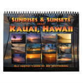 Calendrier de Kauai, Hawaii Sunsets & Sunrises (Protection)