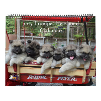 Calendrier de Keeshond de trompette