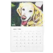 Calendrier de la collection d'art animal de Willia (Mar 2026)