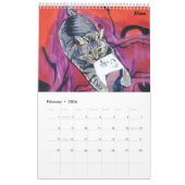 Calendrier de la collection d'art animal de Willia (Feb 2026)