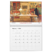 Calendrier de la cuisine 2015 de nourriture et de (Feb 2026)