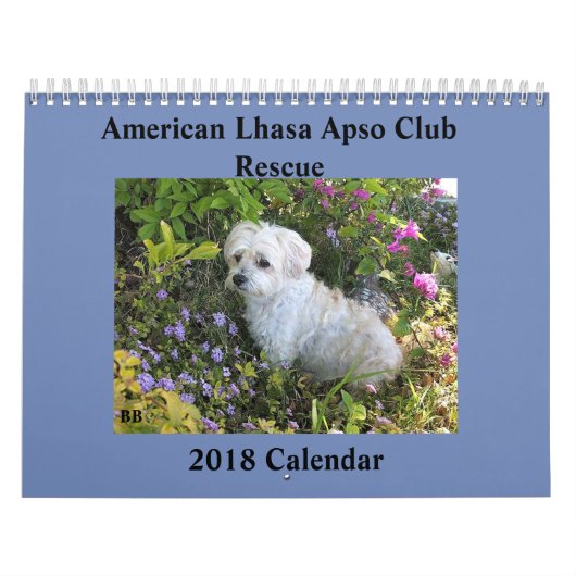Calendrier de la délivrance 2018 de Lhasa Apso (Protection)