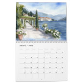 Calendrier de la famille de l'aquarelle de paysage (Jan 2026)