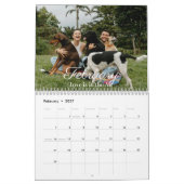 Calendrier de la famille de photos de script moder (Feb 2027)