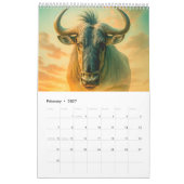 Calendrier de la faune africaine – Big Five et icô (Feb 2027)