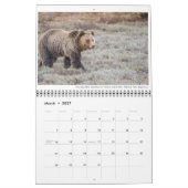 Calendrier de la faune avec légendes (Mar 2027)
