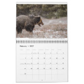 Calendrier de la faune avec légendes (Feb 2027)