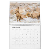 Calendrier de la faune avec légendes (Jan 2026)