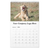 Calendrier de la faune du logo de l'entreprise 201 (Jan 2026)