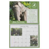 Calendrier de la Fondation Elephant 2021 (Jan 2026)