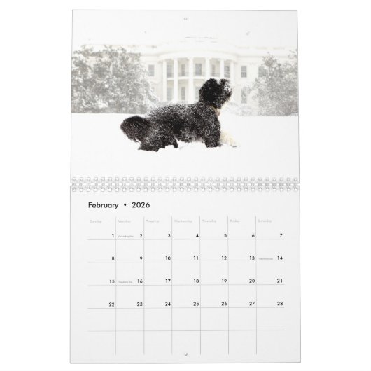 Calendrier de la Maison Blanche 2016 (Feb 2026)