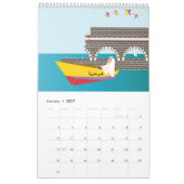 Calendrier de la mer et de la plage (Jan 2027)