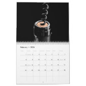 Calendrier de la muraille viticole - Noir et vin (Feb 2026)