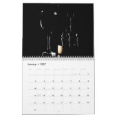 Calendrier de la muraille viticole - Noir et vin (Jan 2027)