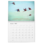 Calendrier de la nature inspirante (Jan 2027)