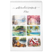 Calendrier de la paroi d'oblat saisonnier aquarell (Protection)