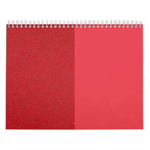 Calendrier de la paroi rouge de la tomate à large