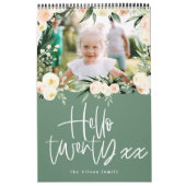 Calendrier de la photo florale d'aquarelle moderne (Protection)