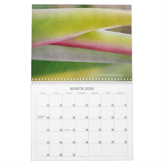 Calendrier de la photographie de macro (Mar 2026)