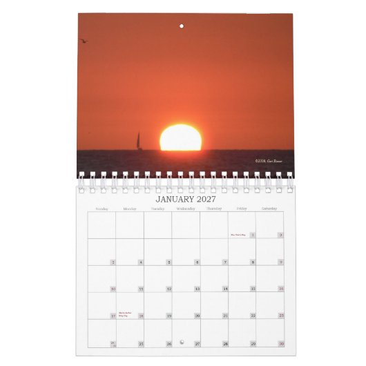 Calendrier de la plage 2009 de Clearwater (Jan 2027)