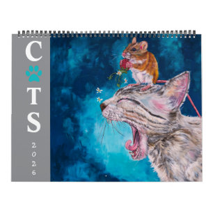 Calendrier de la série d'artistes de chats 2026 de