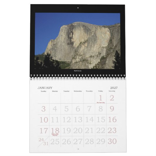 Calendrier de la traînée 2011 de John Muir (Jan 2027)
