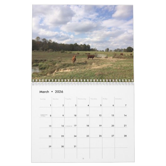 Calendrier de la vache (Mar 2026)