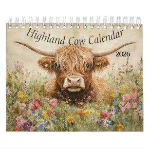 Calendrier de la vache des Highlands 2026