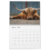 Calendrier de la vache Highland (Feb 2027)