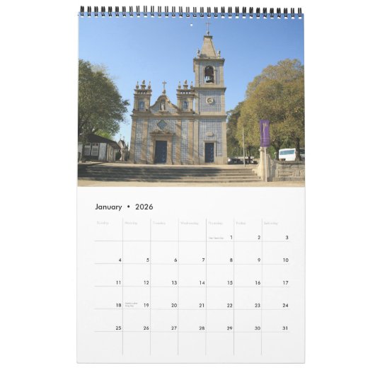 Calendrier de la ville de Maia (Jan 2026)
