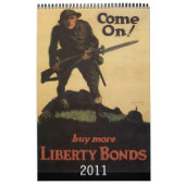 Calendrier de l'affiche de guerre vintage 2011 (Protection)