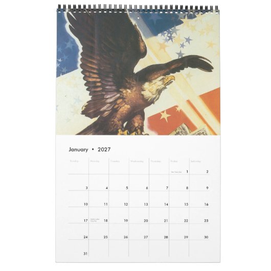 Calendrier de l'affiche de la guerre mondiale 2012 (Jan 2027)