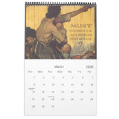 Calendrier de l'affiche de la guerre mondiale vint (Mar 2026)