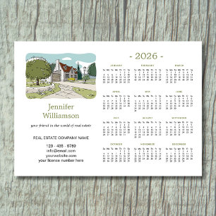 Calendrier de l'agent immobilier 2026 Magnet Maiso