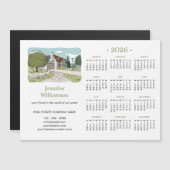 Calendrier de l'agent immobilier 2026 Magnet Maiso (Devant / Derrière)