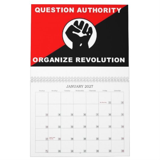 calendrier de l'anarchisme 2012 de guerre de (Jan 2027)