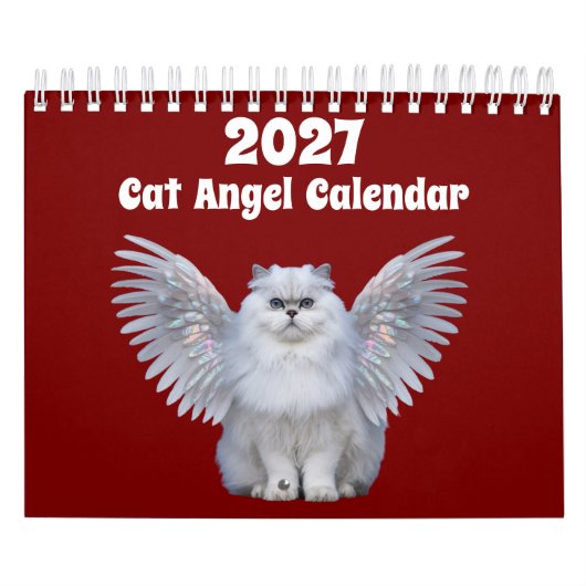 Calendrier de l'ange du chat 2027 (Protection)