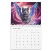 Calendrier de l'ange du chat 2027 (Jan 2027)