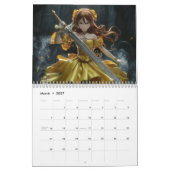 Calendrier de l'année, 12 mois (Mar 2027)