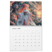 Calendrier de l'année, 12 mois (Jan 2027)