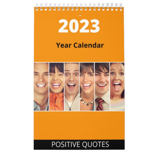 Calendrier de l'année 2023 avec citations de vie p (Protection)