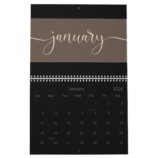 Calendrier de l'année 2024 (Jan 2026)