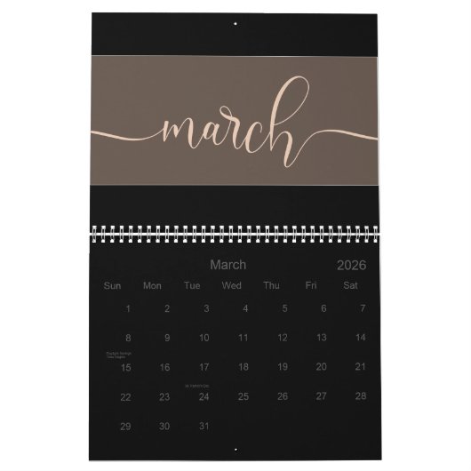 Calendrier de l'année 2024 (Mar 2026)