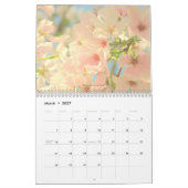 Calendrier de l'année 2026 - Douze Mois en ROSE (Mar 2027)