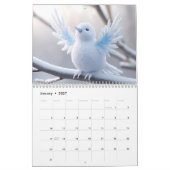 Calendrier de l'année 2027 avec oiseaux Calendrier (Jan 2027)