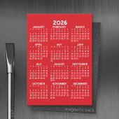 Calendrier de l'année complète Carte magnétique ro