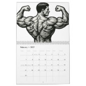 Calendrier de l'année de force Veiny Dumbbell Grip (Feb 2027)